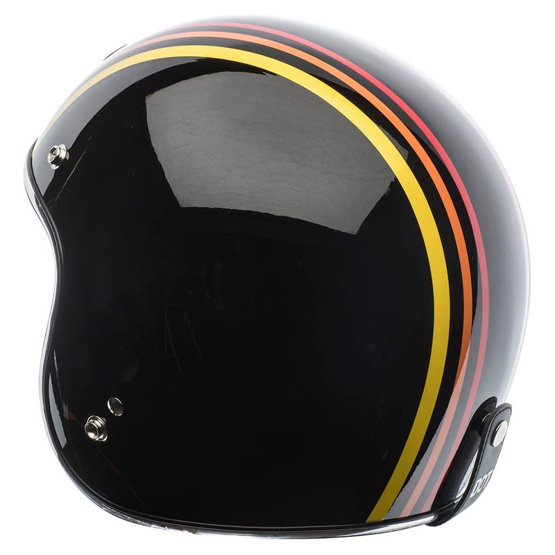TORC T5005SE24 Unisex-Adult Cruiser-Motorcycles T50 Route 66 Open Face Helmet Graphic, Large (Gloss Black 1978 - Image 2
